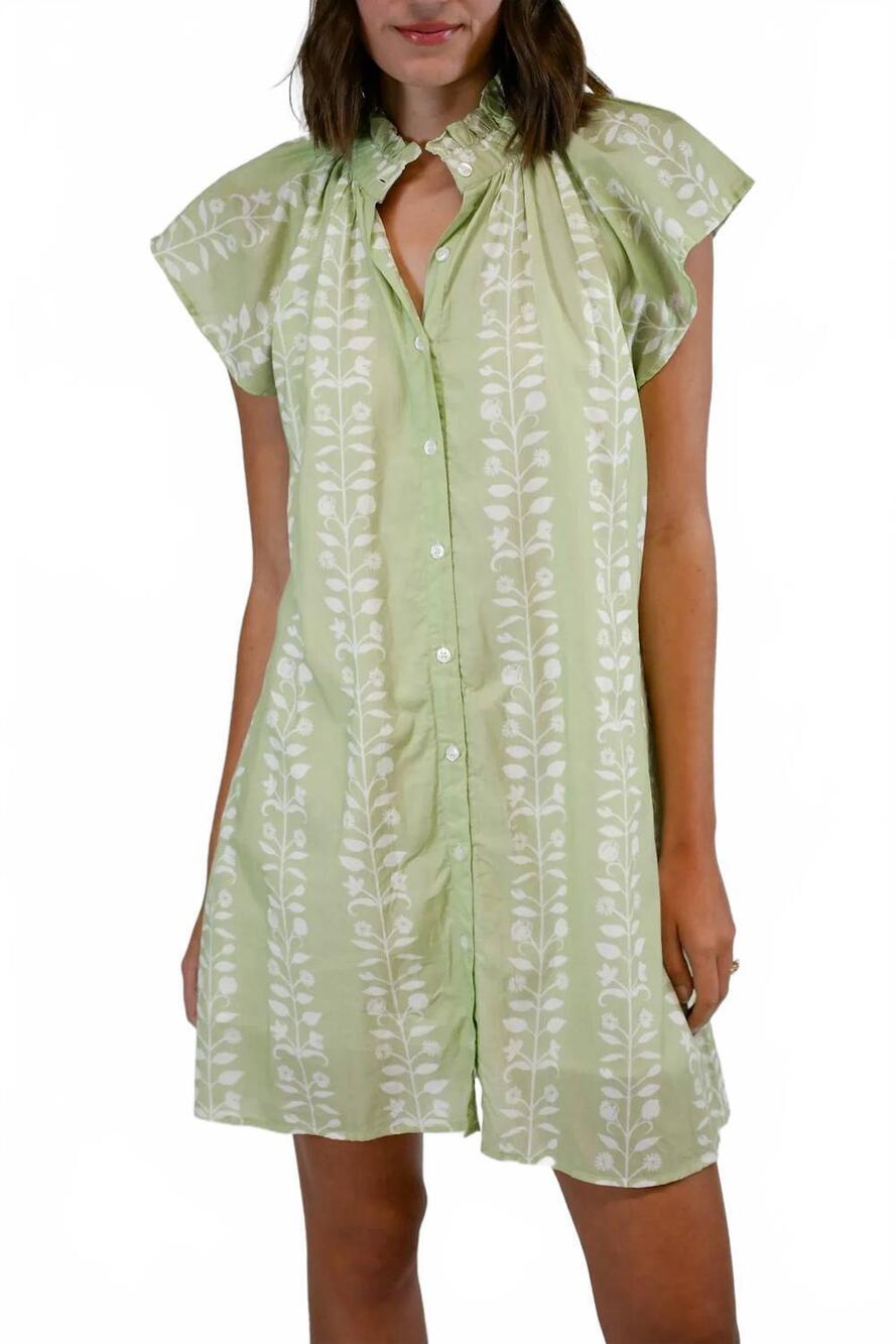 NEW VICTORIA DUNN lucia mini dress in botanical vine